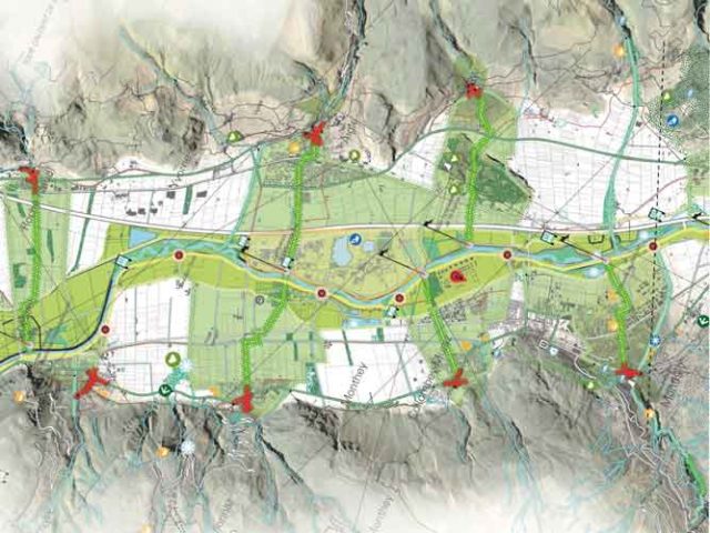 Plan Guide Valais rhône correction actéon