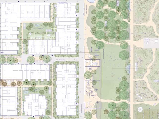 Le futur parc de Jakob Strasse Sud
